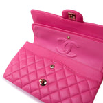 CHANEL Handbag 19C Pink Caviar Quilted Classic Flap Medium LGHW - Redeluxe