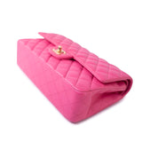 CHANEL Handbag 19C Pink Caviar Quilted Classic Flap Medium LGHW - Redeluxe