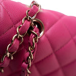 CHANEL Handbag 19C Pink Caviar Quilted Classic Flap Medium LGHW - Redeluxe
