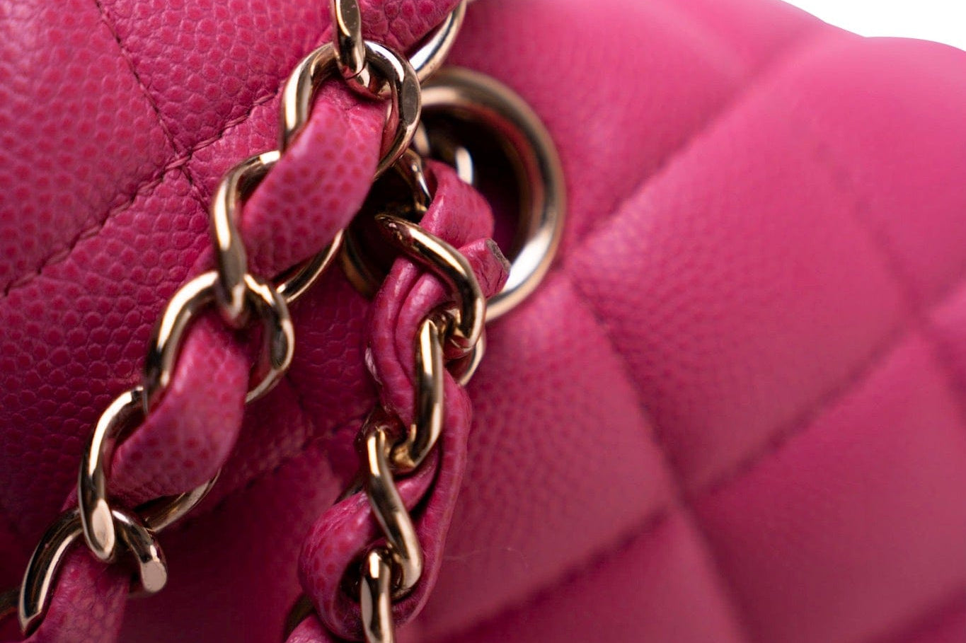 CHANEL Handbag 19C Pink Caviar Quilted Classic Flap Medium LGHW - Redeluxe