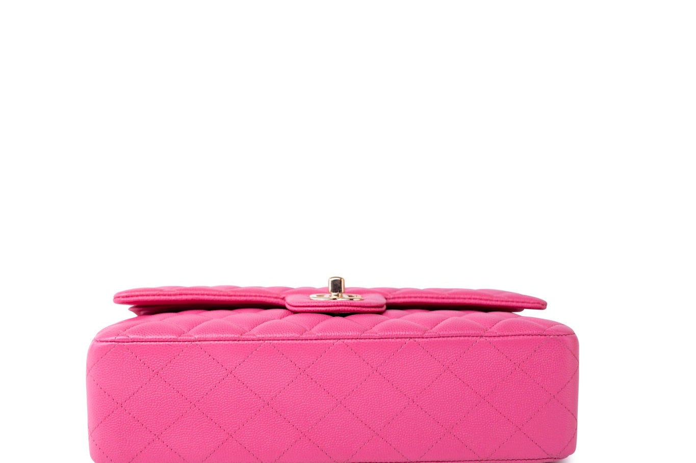 CHANEL Handbag 19C Pink Caviar Quilted Classic Flap Medium LGHW - Redeluxe