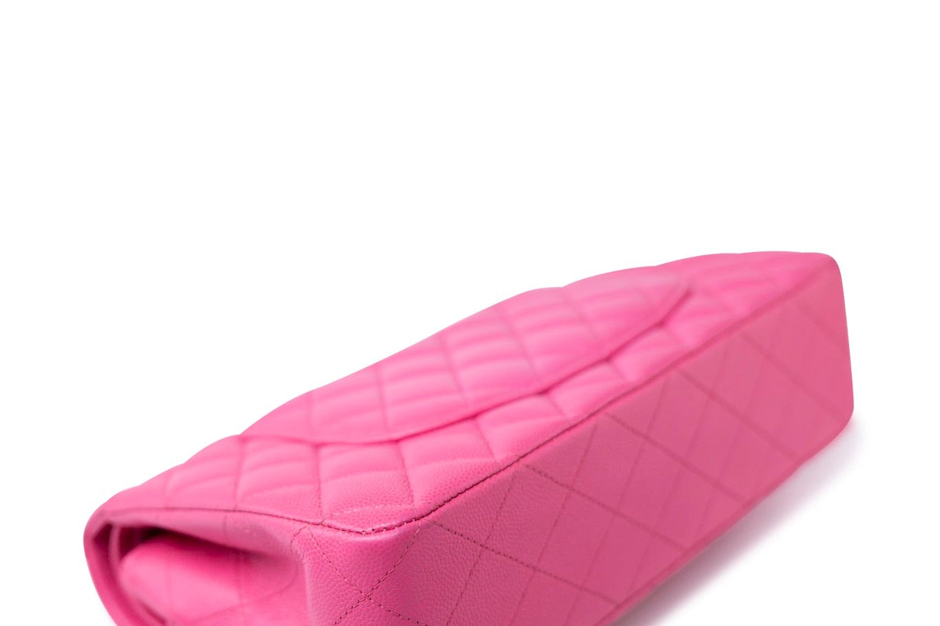 CHANEL Handbag 19C Pink Caviar Quilted Classic Flap Medium LGHW - Redeluxe