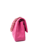 CHANEL Handbag 19C Pink Caviar Quilted Classic Flap Medium LGHW - Redeluxe