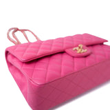 CHANEL Handbag 19C Pink Caviar Quilted Classic Flap Medium LGHW - Redeluxe