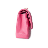 CHANEL Handbag 19C Pink Caviar Quilted Classic Flap Medium - Redeluxe