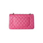 CHANEL Handbag 19C Pink Caviar Quilted Classic Flap Medium - Redeluxe
