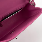 CHANEL Handbag 19C Pink Lambskin Quilted Mini Rectangular Flap SHW - Redeluxe