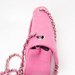 CHANEL Handbag 19C Pink Lambskin Quilted Mini Rectangular Flap SHW - Redeluxe