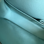 CHANEL Handbag 19C Tiffany Blue  Caviar Quilted Classic Flap Medium LGHW - Redeluxe