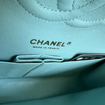 CHANEL Handbag 19C Tiffany Blue  Caviar Quilted Classic Flap Medium LGHW - Redeluxe