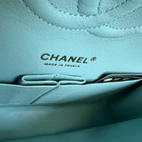 CHANEL Handbag 19C Tiffany Blue  Caviar Quilted Classic Flap Medium LGHW - Redeluxe