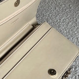 CHANEL Handbag 19K Beige and Black Houndstooth Tweed WOC - Redeluxe