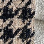CHANEL Handbag 19K Beige and Black Houndstooth Tweed WOC - Redeluxe