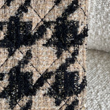 CHANEL Handbag 19K Beige and Black Houndstooth Tweed WOC - Redeluxe