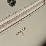 CHANEL Handbag 19K Beige and Black Houndstooth Tweed WOC - Redeluxe