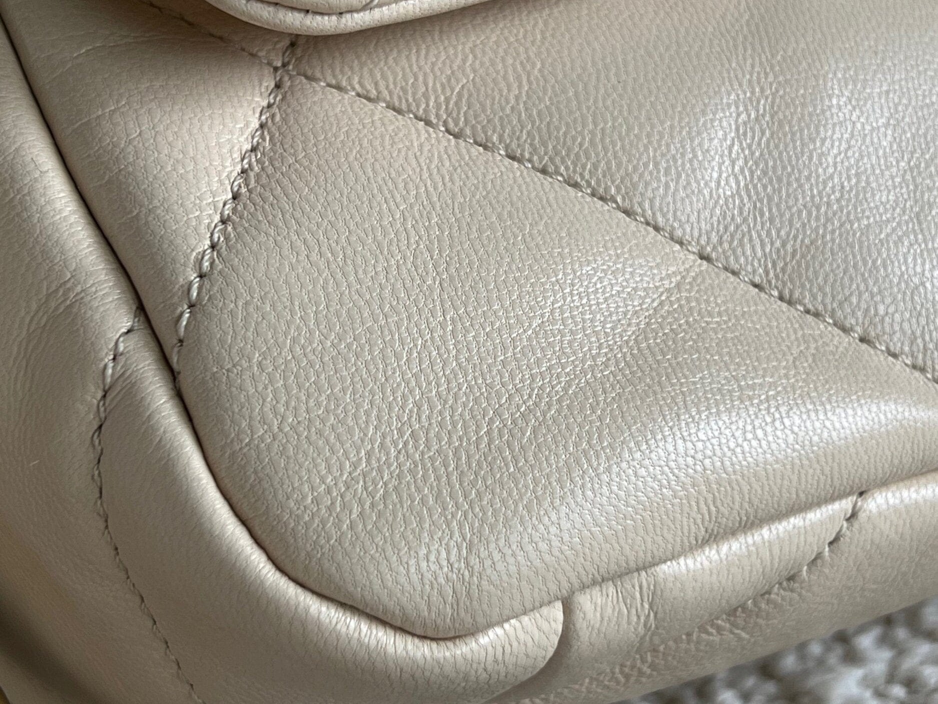 CHANEL Handbag 20A Small Beige Goatskin 19 Flap Mixed Hardware - Redeluxe