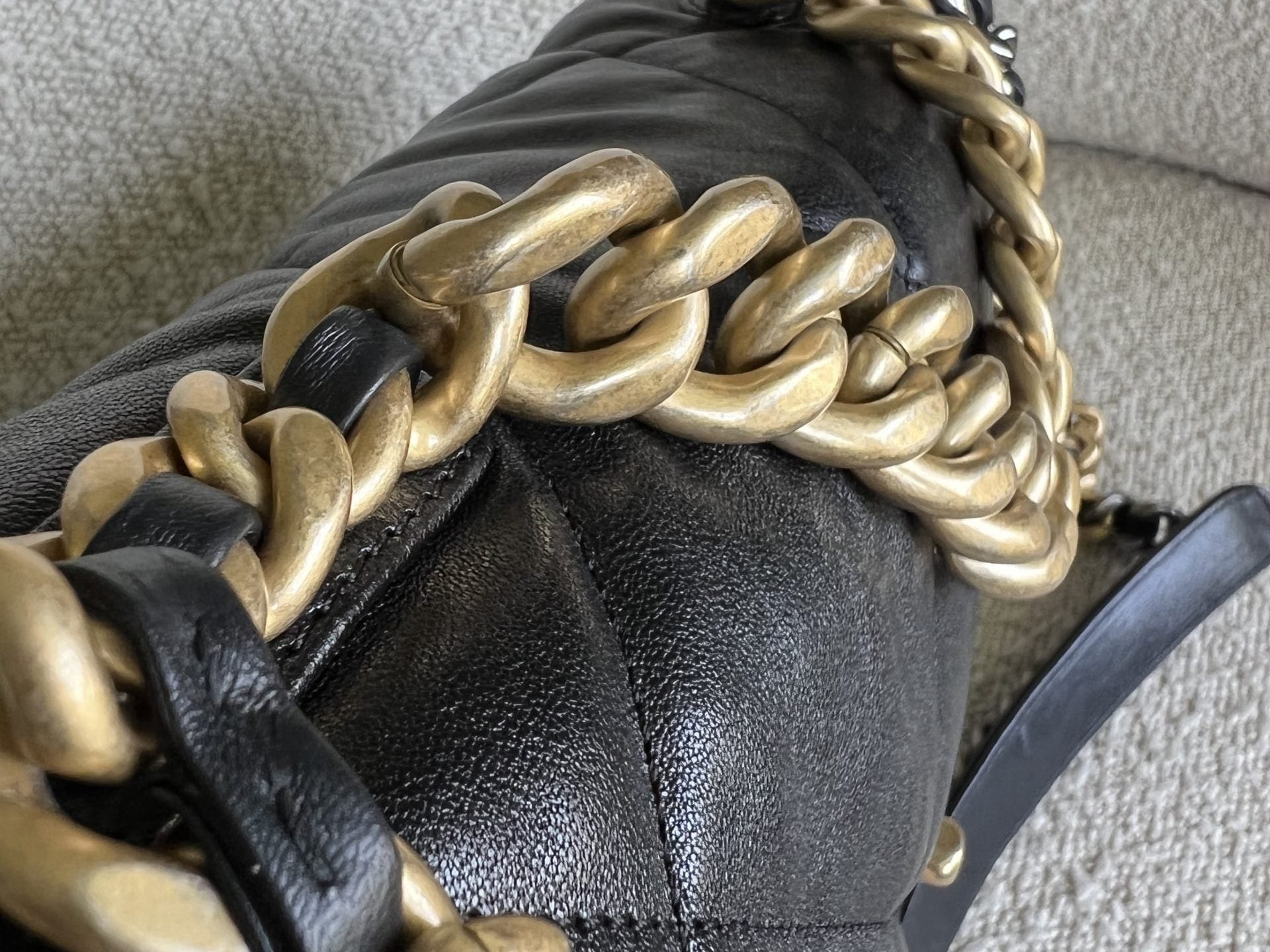 CHANEL Handbag 20C Black Lambskin Quilted 19 Flap Medium/Large Mixed Hardware - Redeluxe