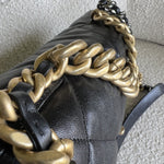 CHANEL Handbag 20C Black Lambskin Quilted 19 Flap Medium/Large Mixed Hardware - Redeluxe