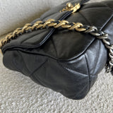 CHANEL Handbag 20C Black Lambskin Quilted 19 Flap Medium/Large Mixed Hardware - Redeluxe