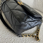 CHANEL Handbag 20C Black Lambskin Quilted 19 Flap Medium/Large Mixed Hardware - Redeluxe