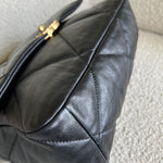 CHANEL Handbag 20C Black Lambskin Quilted 19 Flap Medium/Large Mixed Hardware - Redeluxe