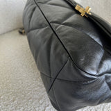 CHANEL Handbag 20C Black Lambskin Quilted 19 Flap Medium/Large Mixed Hardware - Redeluxe