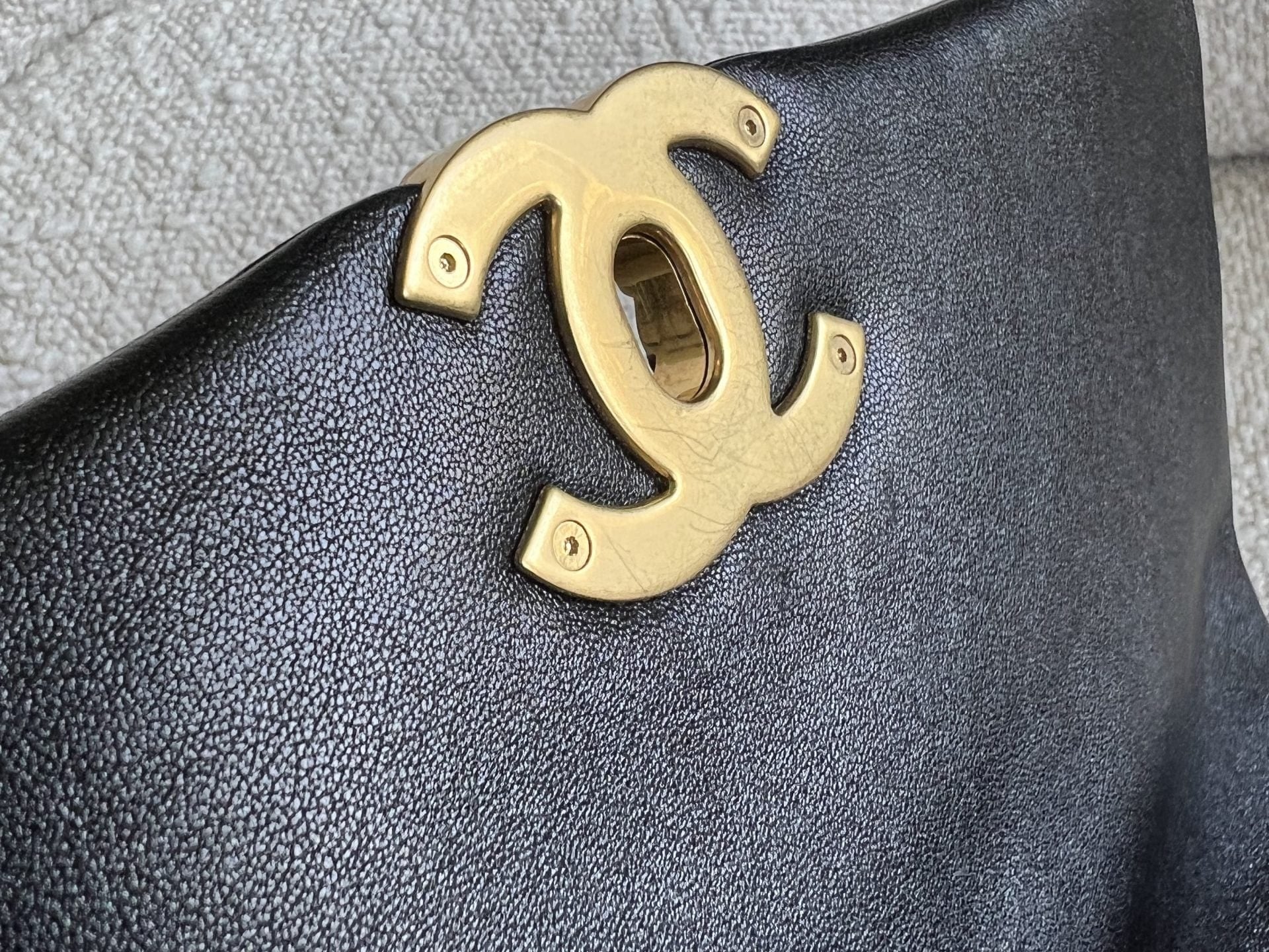 CHANEL Handbag 20C Black Lambskin Quilted 19 Flap Medium/Large Mixed Hardware - Redeluxe