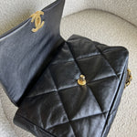 CHANEL Handbag 20C Black Lambskin Quilted 19 Flap Medium/Large Mixed Hardware - Redeluxe