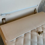 CHANEL Handbag 20C Light Beige Caviar Quilted Jumbo Classic Flap LGHW - Redeluxe