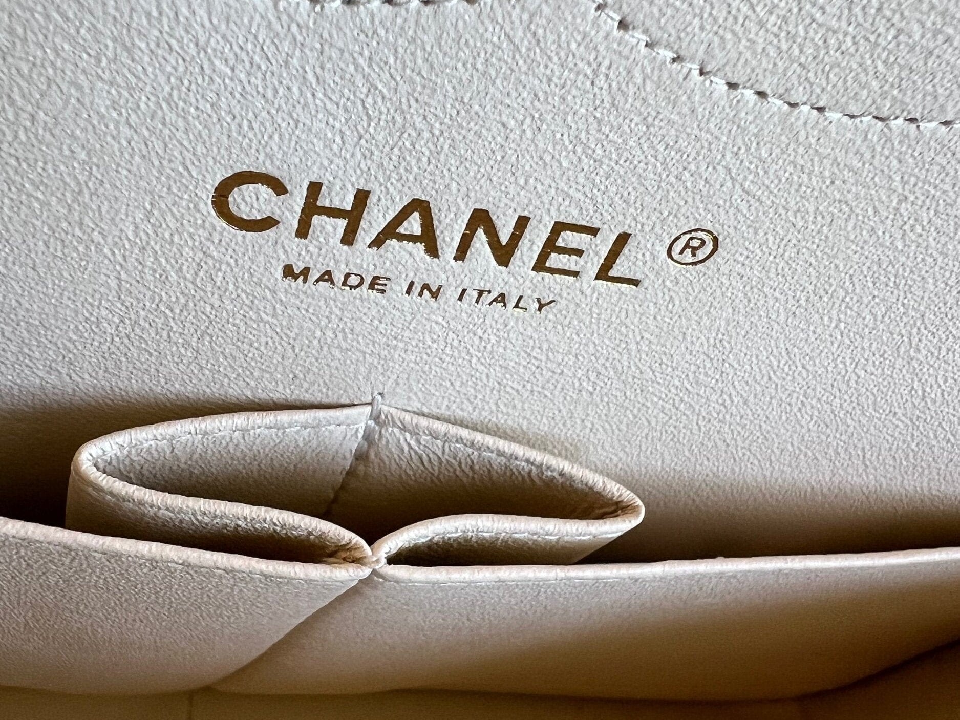 CHANEL Handbag 20C Light Beige Caviar Quilted Jumbo Classic Flap LGHW - Redeluxe