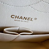 CHANEL Handbag 20C Light Beige Caviar Quilted Jumbo Classic Flap LGHW - Redeluxe