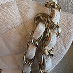 CHANEL Handbag 20C Light Beige Caviar Quilted Jumbo Classic Flap LGHW - Redeluxe