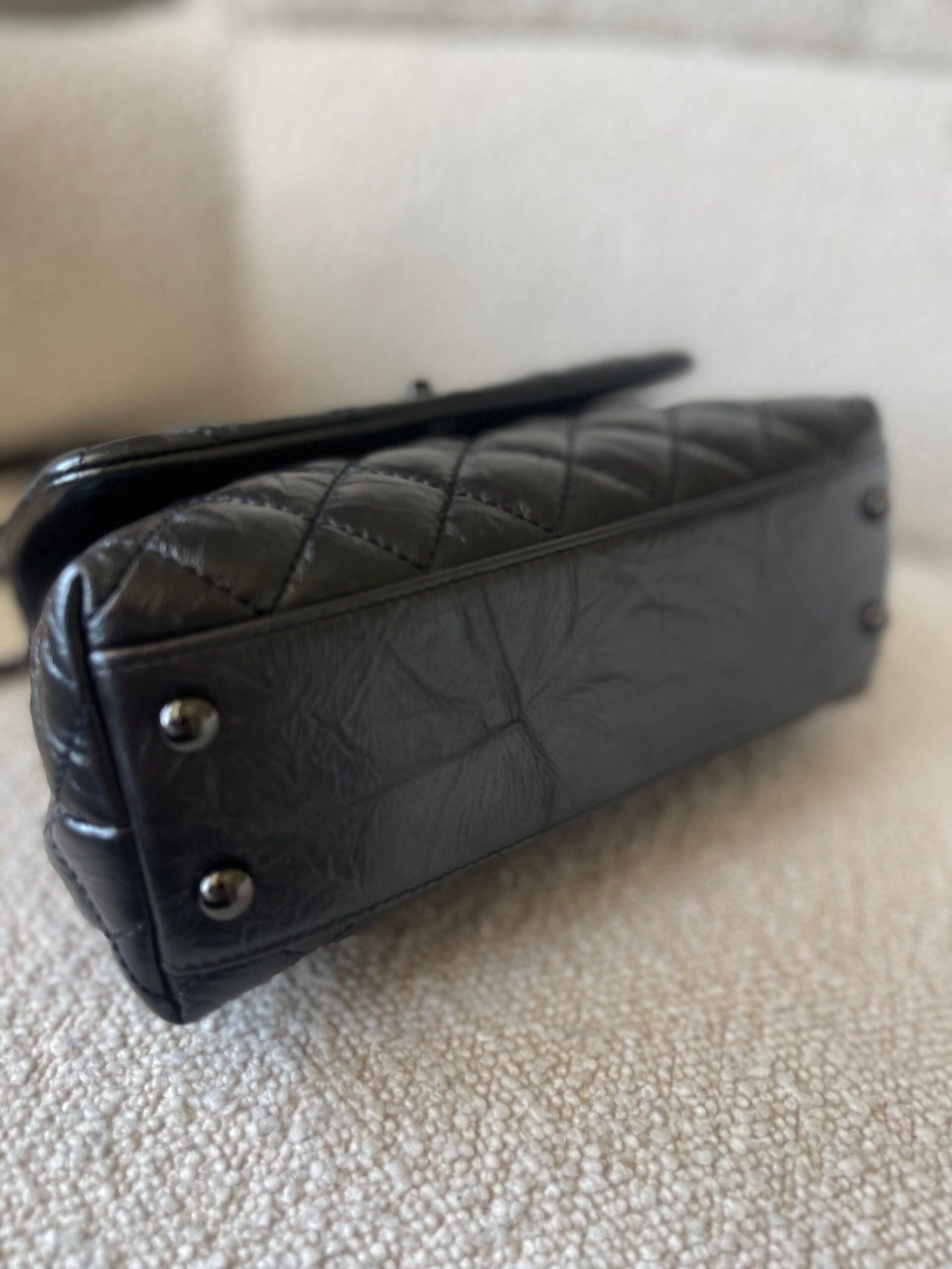 20P So Black Calfskin Quilted Coco Handle Small with Black