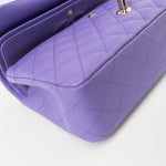 CHANEL Handbag 20S Purple Caviar Quilted Classic Flap Medium - Redeluxe