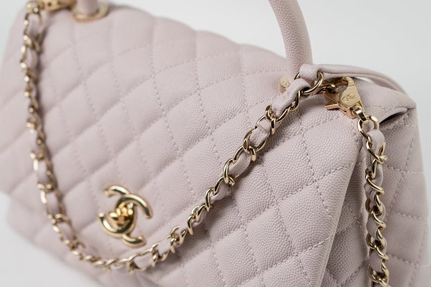 CHANEL Handbag 21A Lilac Coco Handle Medium (Old Small) LGHW - Redeluxe