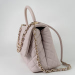 CHANEL Handbag 21A Lilac Coco Handle Medium (Old Small) LGHW - Redeluxe