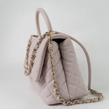 CHANEL Handbag 21A Lilac Coco Handle Medium (Old Small) LGHW - Redeluxe