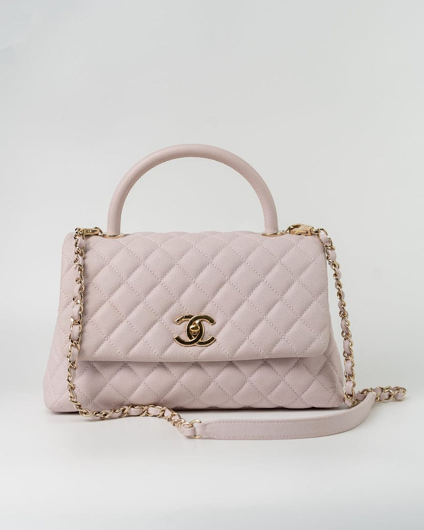 CHANEL Handbag 21A Lilac Coco Handle Medium (Old Small) LGHW - Redeluxe