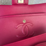 CHANEL Handbag 21A Pink Caviar Quilted Classic Flap Small - Redeluxe