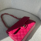 CHANEL Handbag 21A Pink Caviar Quilted Classic Flap Small - Redeluxe