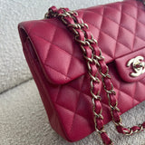 CHANEL Handbag 21A Pink Caviar Quilted Classic Flap Small - Redeluxe