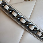 CHANEL Handbag 21B Beige Lambskin Quilted 19 Flap Medium/Large Mixed Hardware - Redeluxe