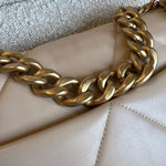 CHANEL Handbag 21B Beige Lambskin Quilted 19 Flap Medium/Large Mixed Hardware - Redeluxe