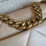CHANEL Handbag 21B Beige Lambskin Quilted 19 Flap Medium/Large Mixed Hardware - Redeluxe