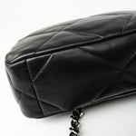 CHANEL Handbag 21C Black Lambskin Quilted 19 Flap Small Mixed Hardware - Redeluxe