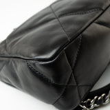 CHANEL Handbag 21C Black Lambskin Quilted 19 Flap Small Mixed Hardware - Redeluxe