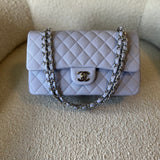CHANEL Handbag 21K Lavender Caviar Quilted Classic Flap Medium SHW - Redeluxe