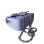 CHANEL Handbag 21k Lavender/ Light Purple Lambskin Quilted Mini Top Handle Light Gold Hardware - Redeluxe