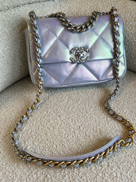 21K Purple/Blue Iridescent 19 Flap Small MHW – REDELUXE