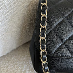 CHANEL Handbag 21P Black Caviar Quilted Medium Business Affinity LGHW - Redeluxe